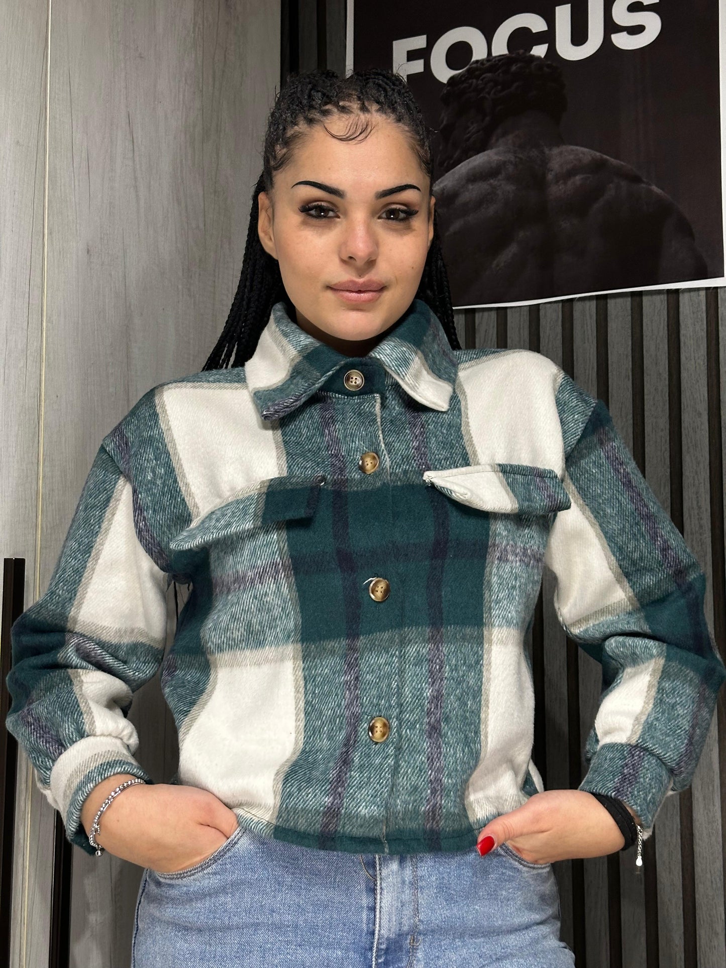 cappotto crop quadri